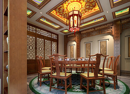 潍坊中式古典风格家居装修设计效果图
